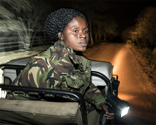 A brave lady of the Black Mamba APU Black Mamba APU