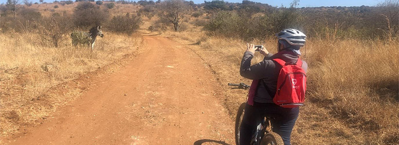 e-Bike Half Day SAfari from Johannesburg An exhilarating experience in nature for first-time e-bikers. The guided tour is aimed at people who know how to ride a bicycle but have possibly never ridden an e-Bike