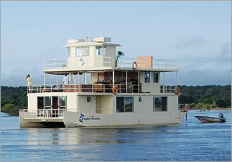 Chobe Botswana river boat game viewing Chobe Botswana river boat game viewing