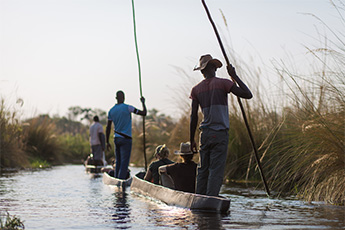 Mobile safari mokoro safari Botswana mobile safari