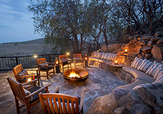 Tshukudu boma dinner area