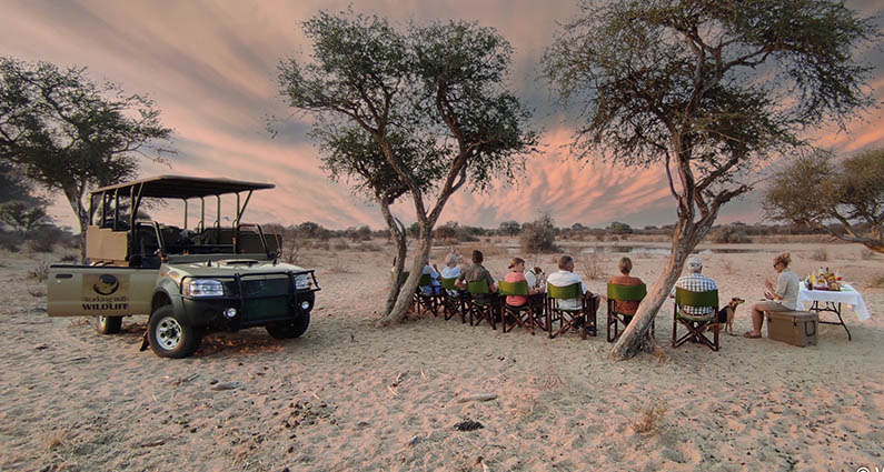 Sundowners in the Kalahari A true eco safari